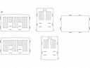 Plano de Corte Láser DXF de Cuna de Bebé en Miniatura