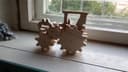 Wooden Tractor 3D Puzzle Laser Cut Vector Plan