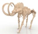 Woolly Mammoth 3D Puzzle Laser Cut Vector DXF File