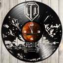 World of Tanks Vinyl Record Wall Clock Laser Cut Vector File