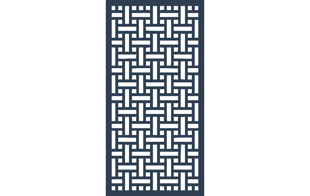 Woven Basket Weave Pattern DXF File for Laser Cutting