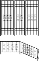 Wrought Iron Railing and Gate Vector Design for CNC