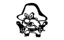 Vetor Yosemite Sam DXF para Corte a Laser