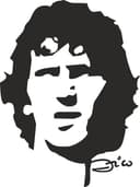Vector Silueta de Zico Leyenda del Fútbol