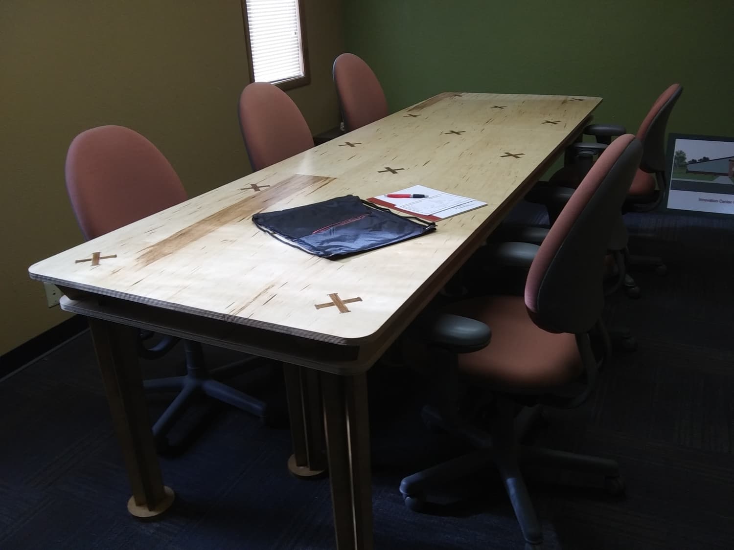 10x4ft CNC Conference Room Table DXF Vector Plan