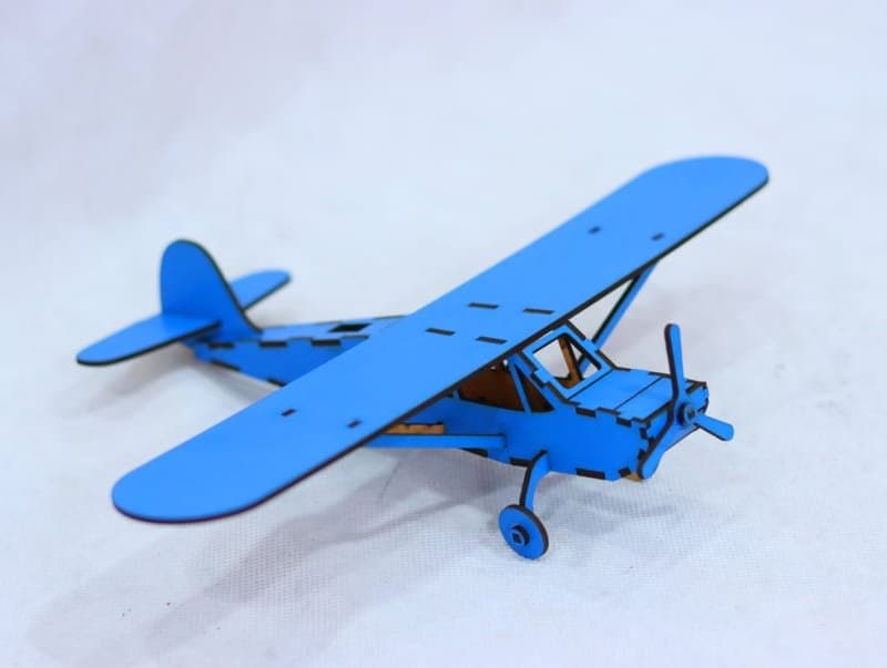 3D Airplane Model Vector Laser Cut Toy - Ready for CNC