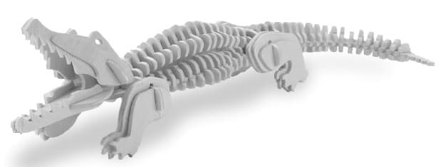 3D Alligator Puzzle Laser Cut Vector File