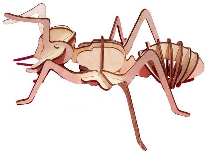 3D Ant Insect Puzzle Laser Cut File - Free Vector Download