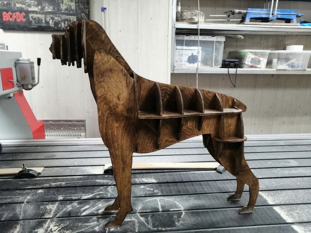3D Boxer Dog Wooden Puzzle Laser Cut Vector Plan