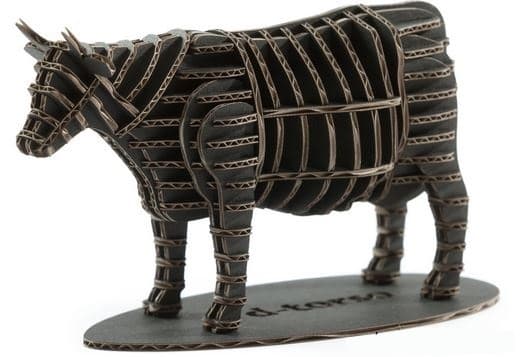 3D Cow Puzzle Laser Cut Model DXF File