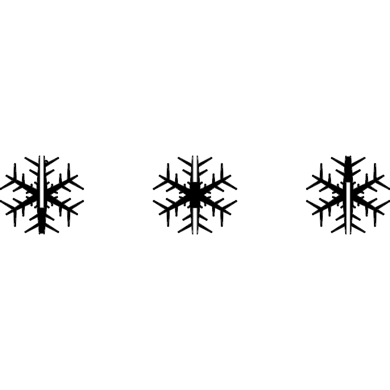 3D Interlocking Snowflake DXF File for Laser Cutting