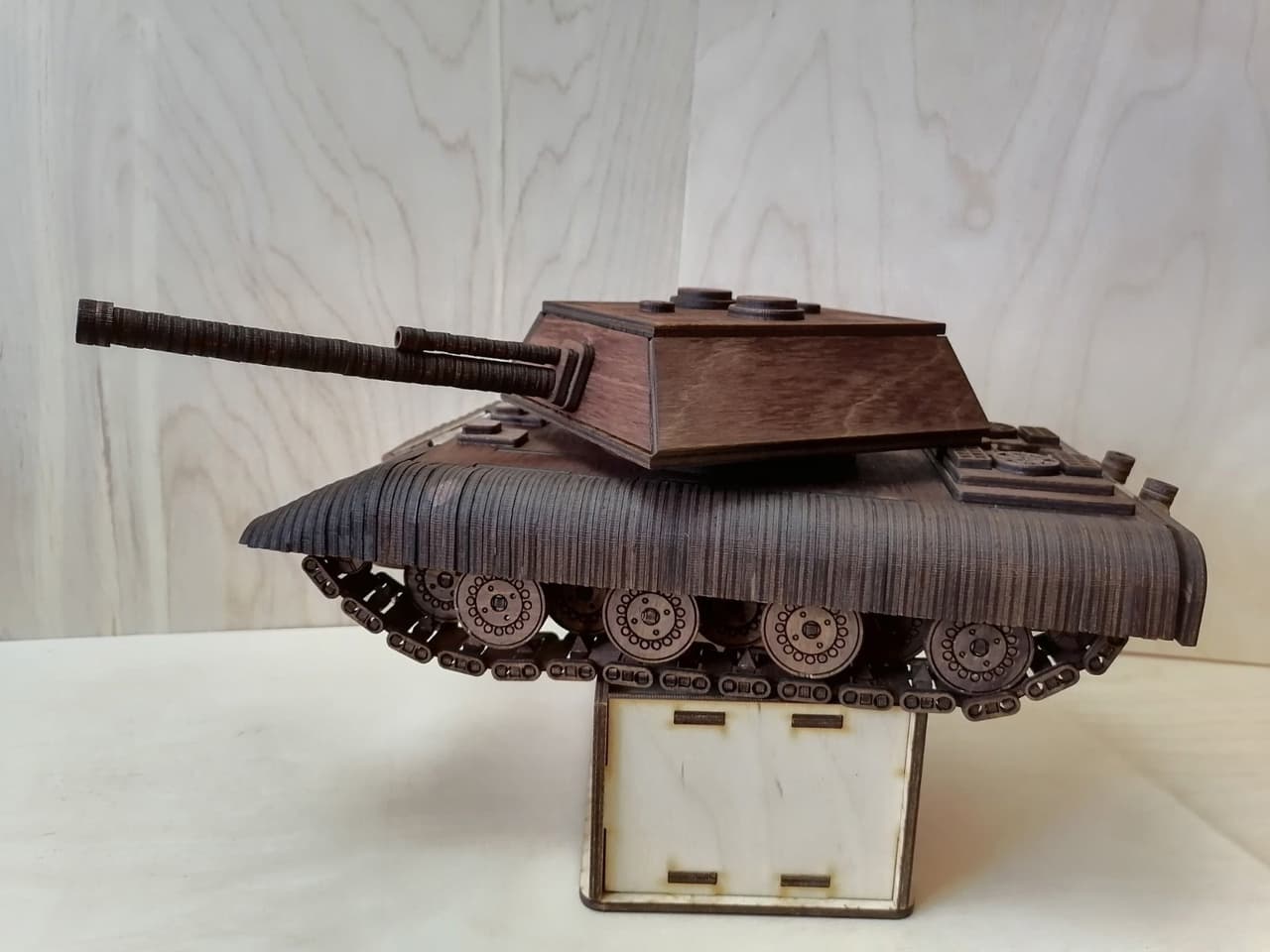 3D Laser Cut Army Tank Piggy Bank DXF SVG Plan