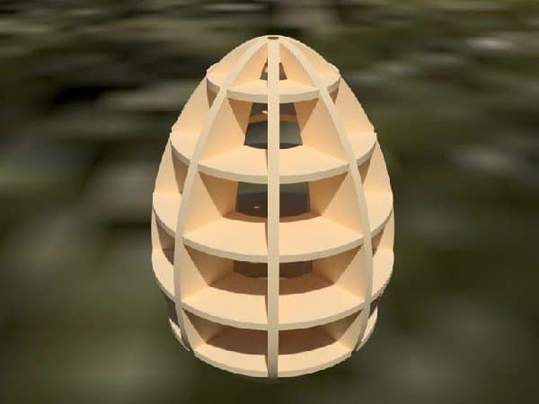 3D Laser Cut Easter Egg Wooden Puzzle DXF PDF CDR