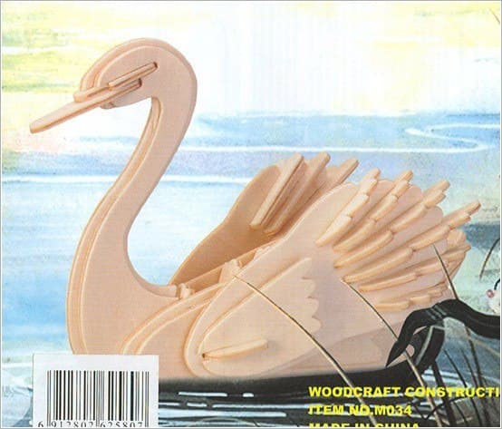 Plano Vectorial de Cisne 3D para Corte Láser