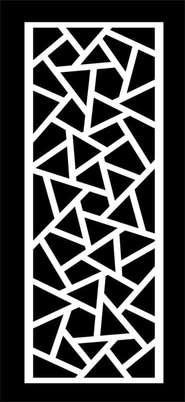 Abstract Geometric Panel Vector for Laser Cutting DXF