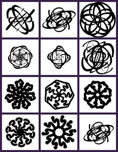 Abstract Geometric Patterns & Ornaments Vector DXF Set