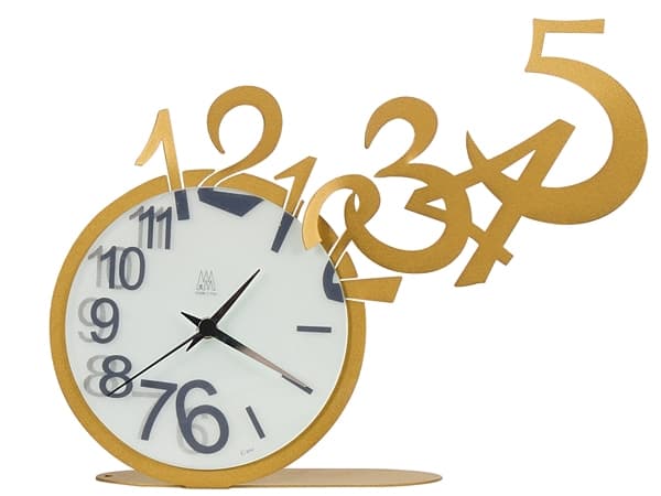 Abstract Jumping Numbers Table Clock Laser Cut Vector File