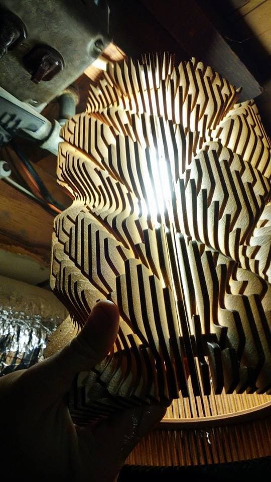 Abstract Parametric Lava Lamp Laser Cut Vector Design