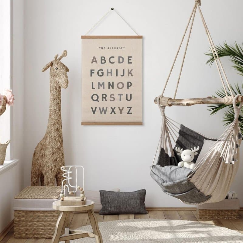 Alphabet Wall Poster Vector File for Laser Cutting