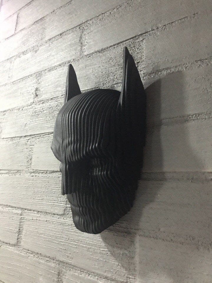 Batman Layered 3D Wall Art - Laser Cut DXF Vector File