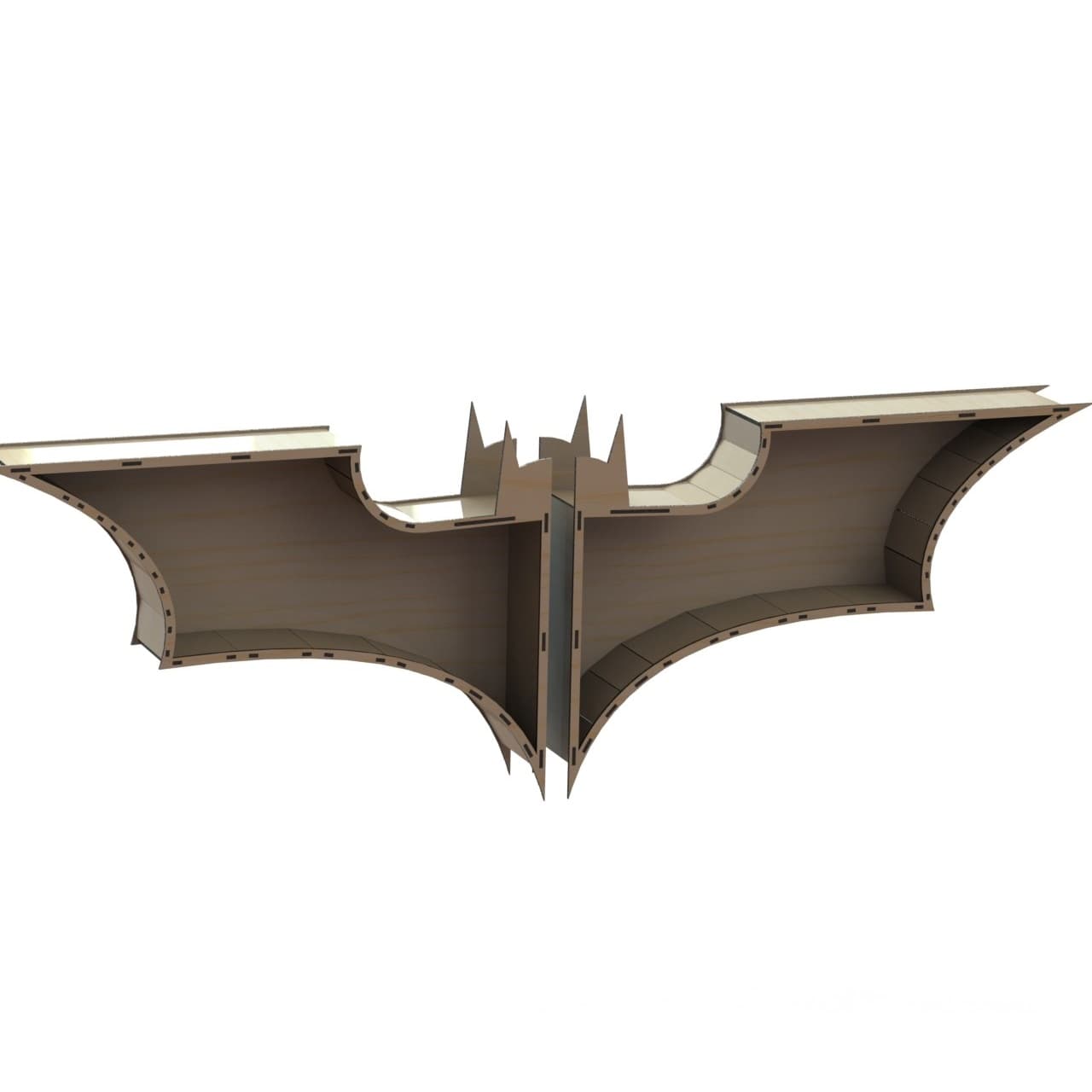 Batman Logo Wall Shelf Laser Cut Vector File
