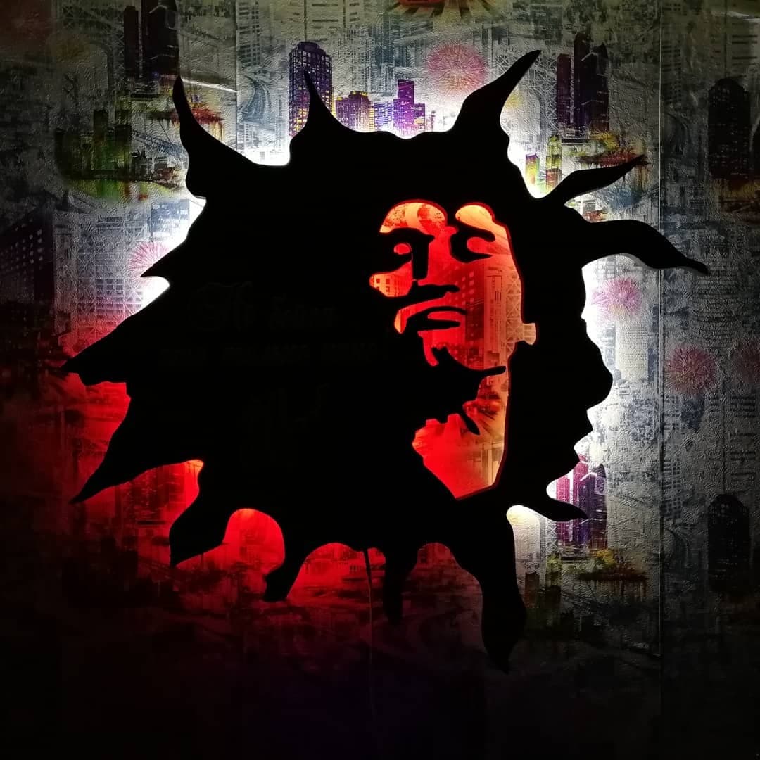 Bob Marley Wall Art Silhouette Laser Cut Vector File