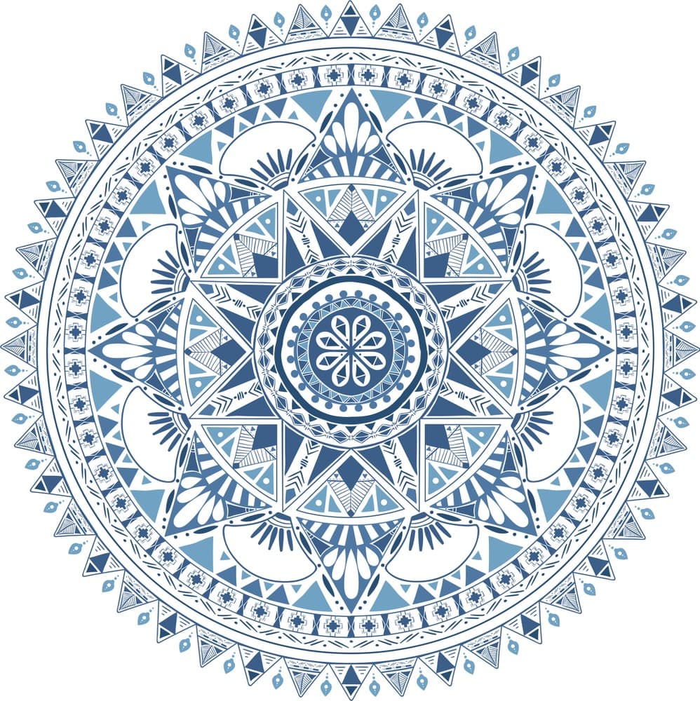 Boho Geometric Mandala Laser Cut Vector File