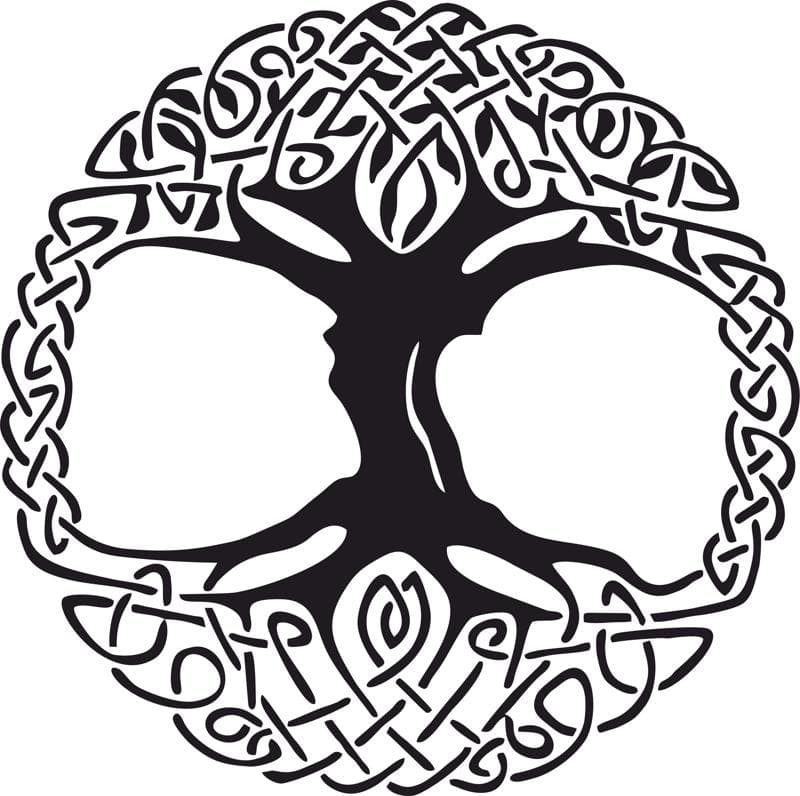 Celtic Tree of Life Vector - Intricate Knotwork Laser Cut File