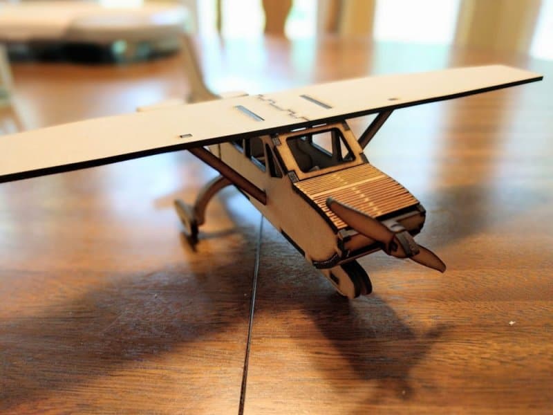 Archivo Vectorial de Avión Cessna Puzzle 3D (SVG)