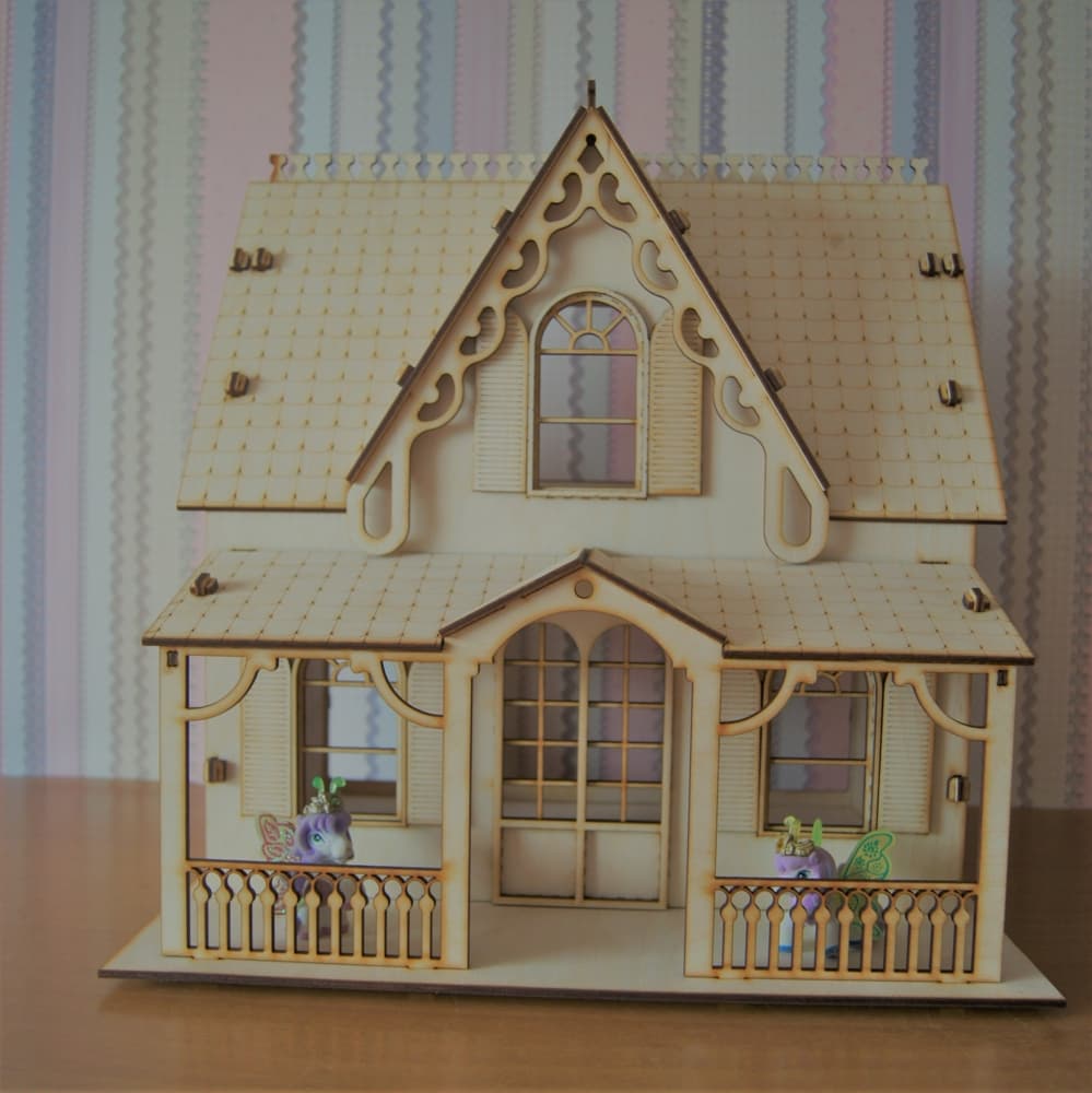 Charming Miniature Dollhouse Laser Cut Vector File