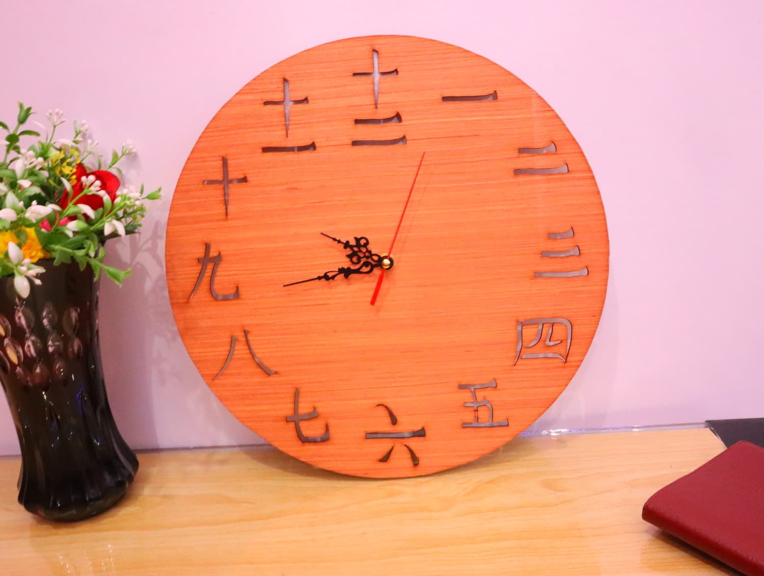 Chinese Number Wall Clock Laser Cut Vector File
