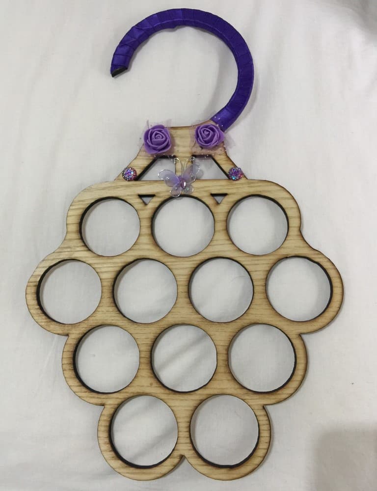 Circular Scarf Hanger Organizer Laser Cut Vector File