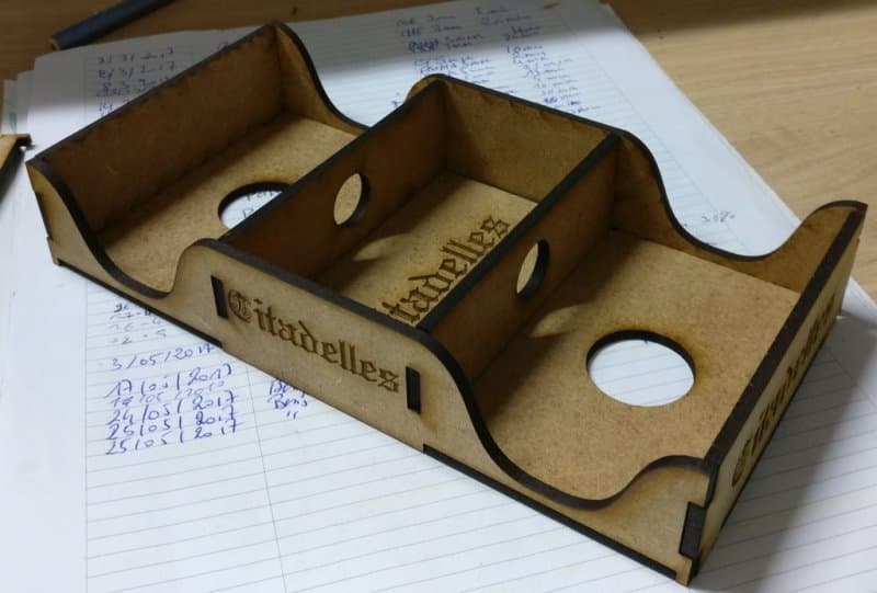 Citadelles Board Game Card Organizer Laser Cut Vector File