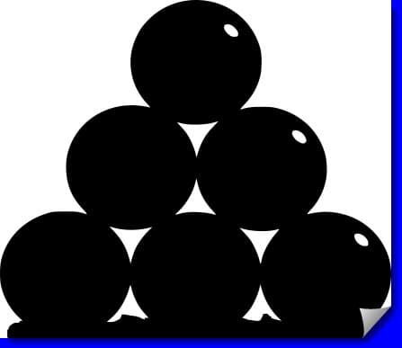 Pila de Balas de Cañón de la Guerra Civil Vector DXF SVG