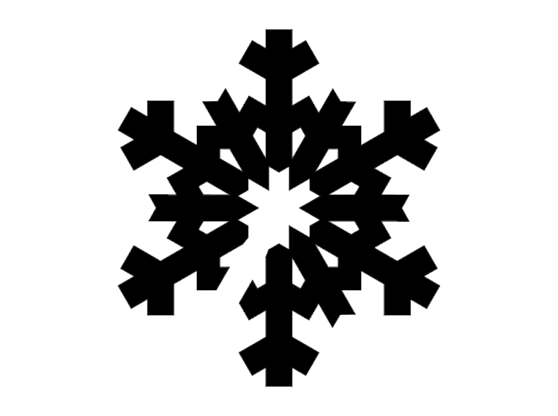 Classic Snowflake Vector Design for Laser Cutting DXF