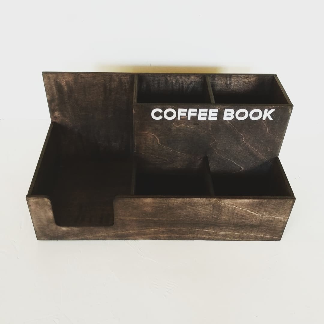 Coffee Station Organizer Vector File for Laser Cutting