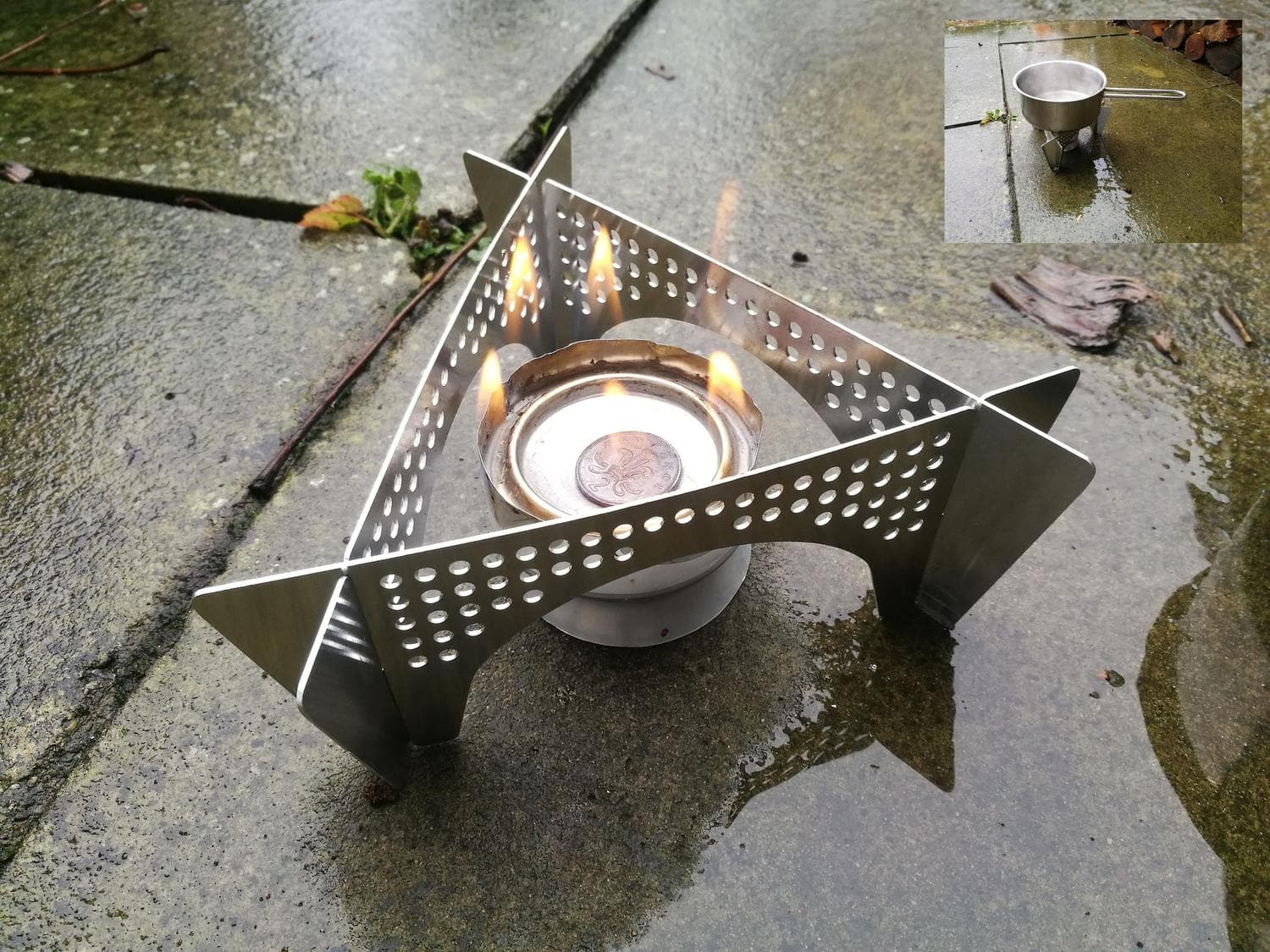 Collapsible Camping Stove Stand Vector DXF for Plasma Cutting