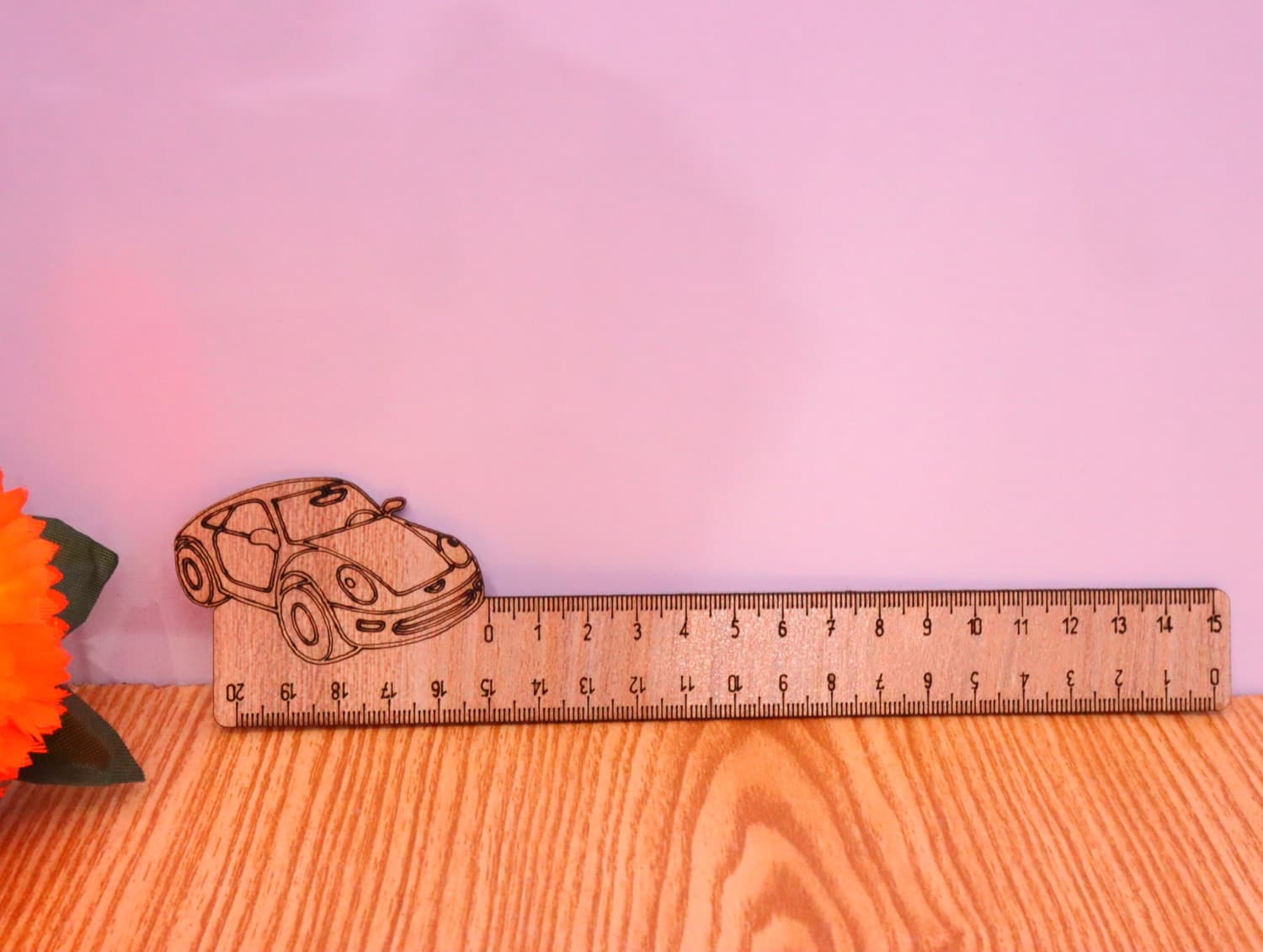 Custom Car Themed Wooden Ruler Laser Cut Vector File