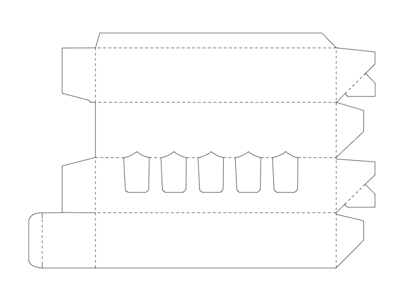 Custom Gift Box Template Laser Cut Vector File (DXF)