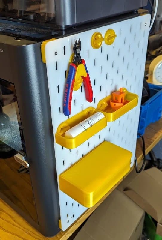 Custom IKEA Skadis Pegboard Laser Cut File DXF