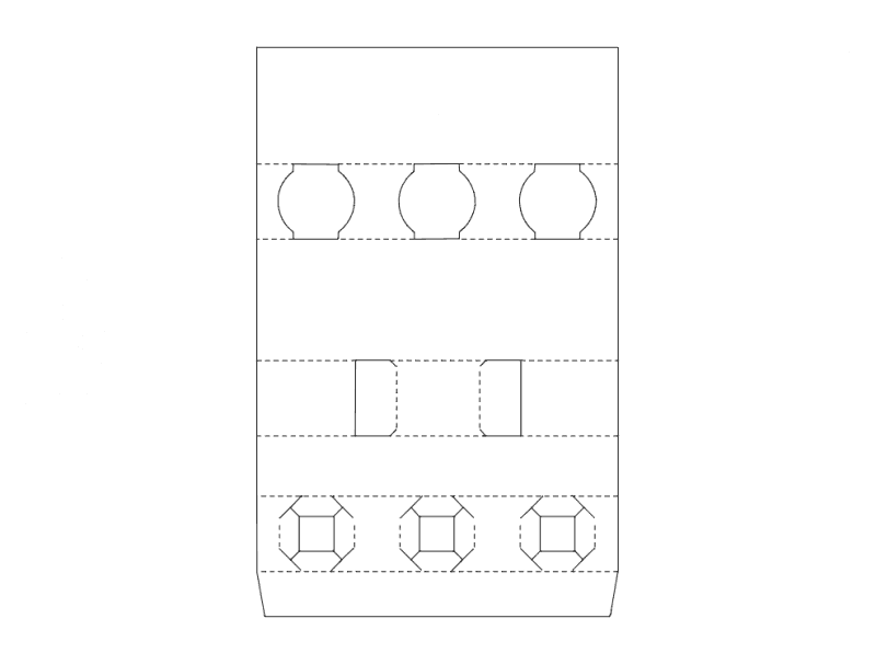 Custom Packaging Box Template Vector DXF File