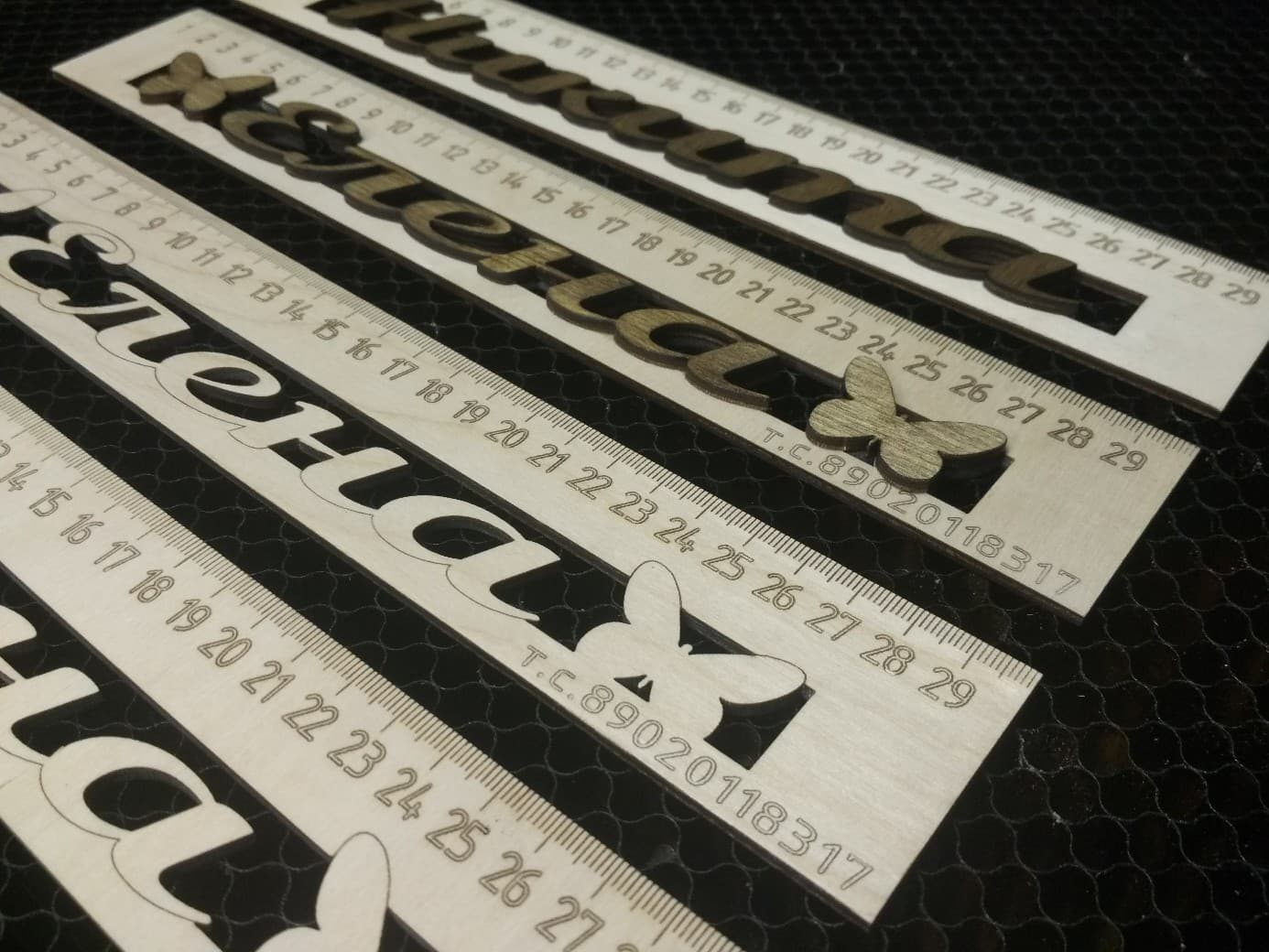 Customizable Ruler Vector for Laser Cutting - Free CDR File