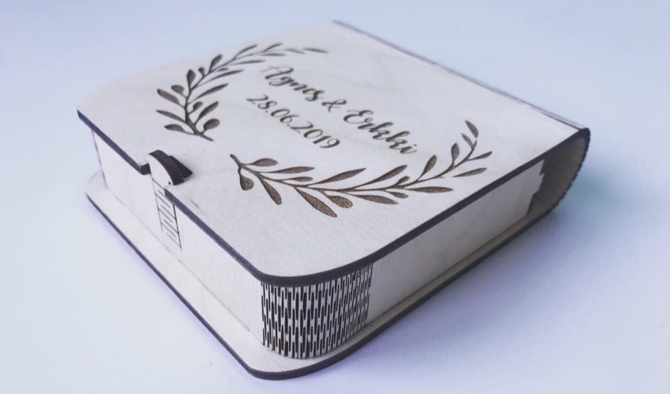 Customizable Wooden Keepsake Box Laser Cut Vector File