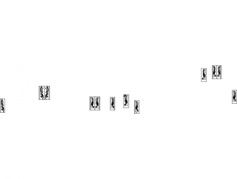 Decorative Cabinet Door Panel Designs DXF Vector File