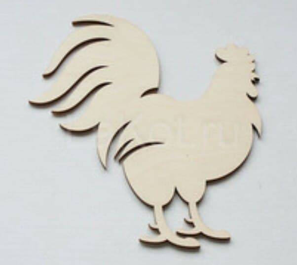 Decorative Farm Rooster Vector File for Laser Cutting