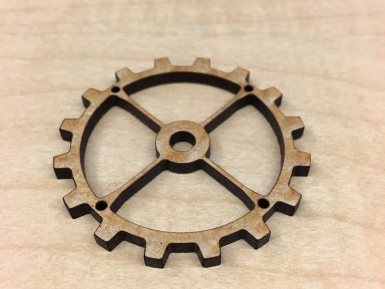 Plantilla de Engranaje Steampunk Decorativo para Corte Láser DXF SVG