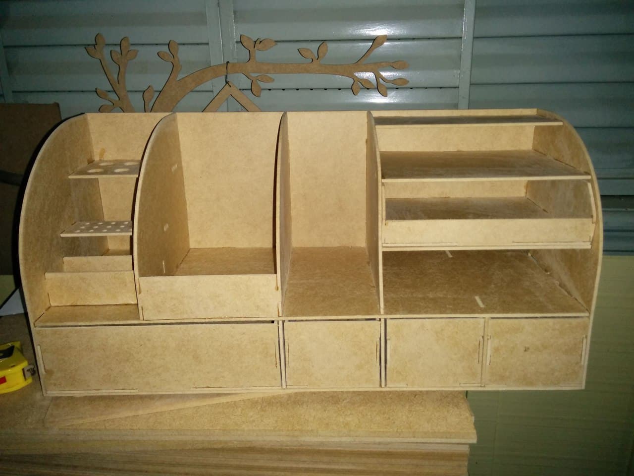 Desktop Multipurpose Organizer Laser Cut Vector Plan
