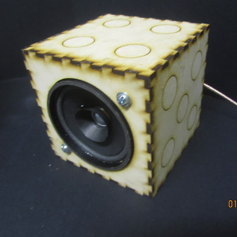 Dice Speaker Box Laser Cut Project Vector File