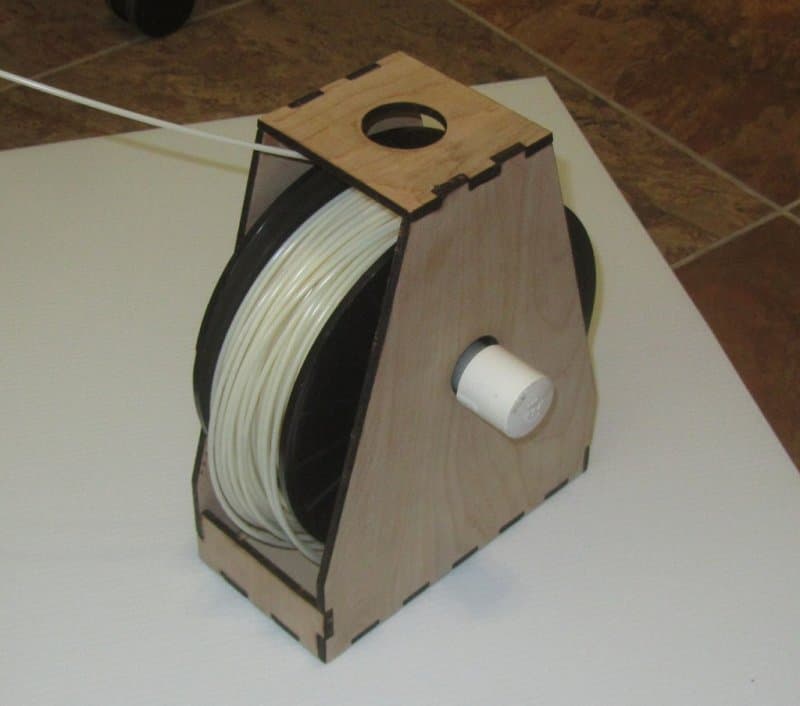 DIY 3D Printer Filament Spool Holder Laser Cut Vector File