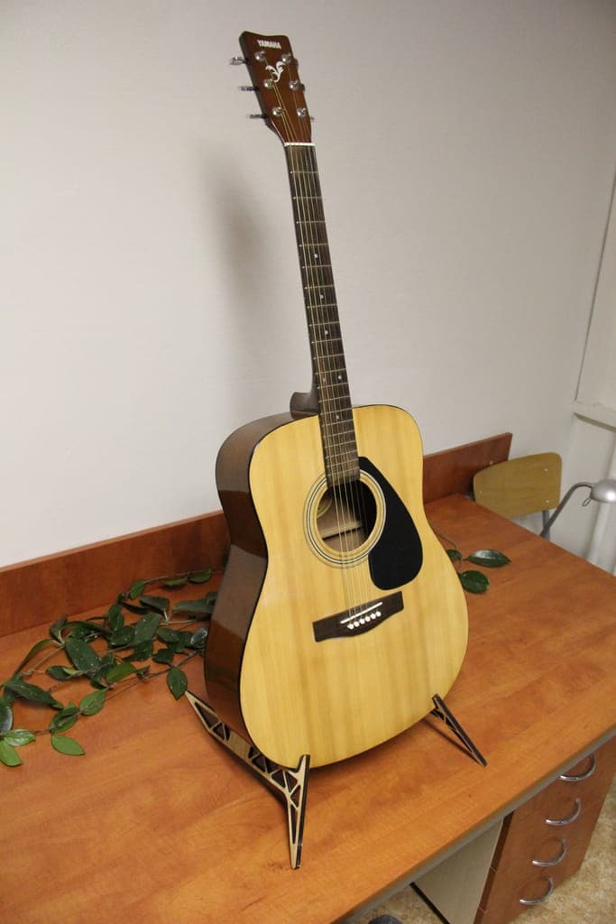 DIY Acoustic Guitar Stand Laser Cut DXF Vector File